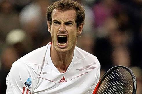 Andy Murray screaming in victory