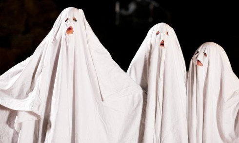 Bed sheet ghost costumes